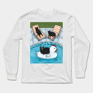 The Chicken Floatie Long Sleeve T-Shirt